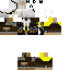 Black skin: raw texture render
