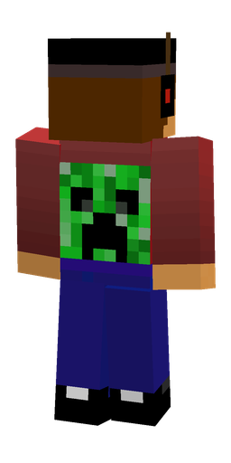 Black skin: body, back render