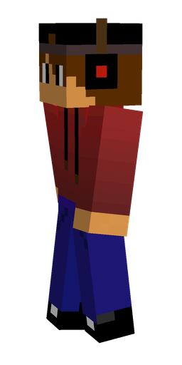 Black skin: body, left side render