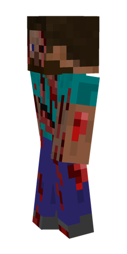 Black skin: body, left side render