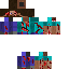 Black skin: raw texture render