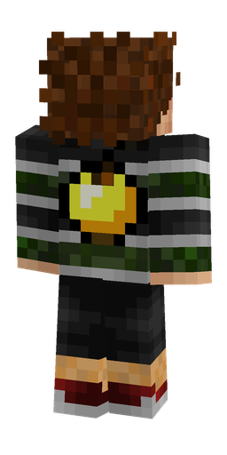Black skin: body, back render