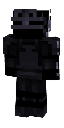Black skin: body, back render