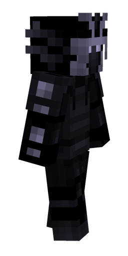 Black skin: body, right side render