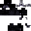Black skin: raw texture render