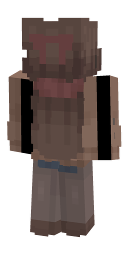 Brown skin: body, back render