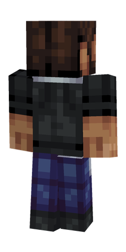 Black skin: body, back render
