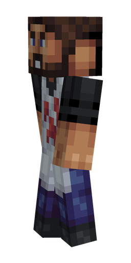 Black skin: body, left side render