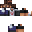 Black skin: raw texture render