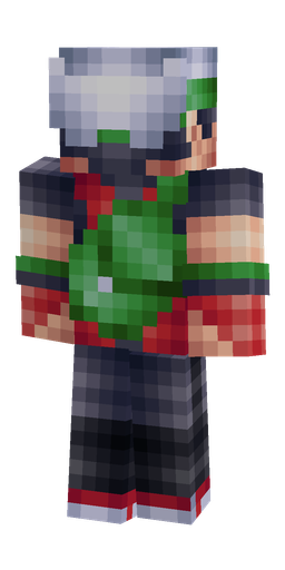 Blue skin: body, back render