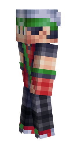 Blue skin: body, left side render