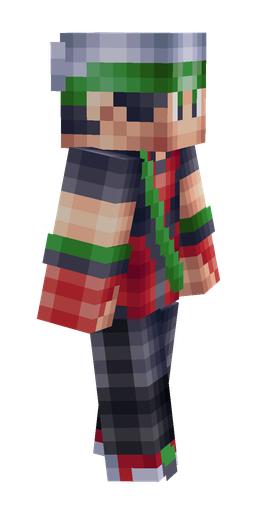 Blue skin: body, right side render