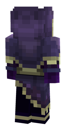 Black skin: body, back render