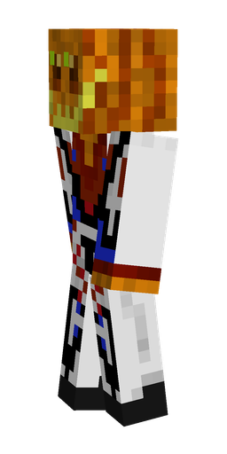 Brown skin: body, left side render