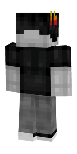 Black skin: body, back render