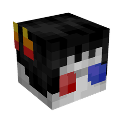 Black skin: head render