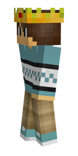 Blue skin: body, left side render