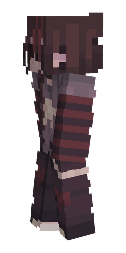 Black skin: body, left side render