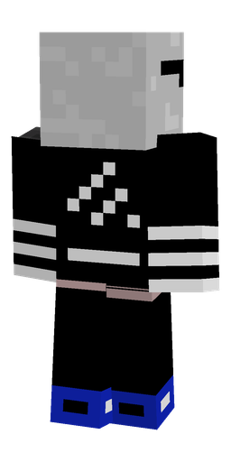 Black skin: body, back render