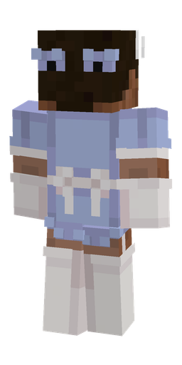 Blue skin: body, back render