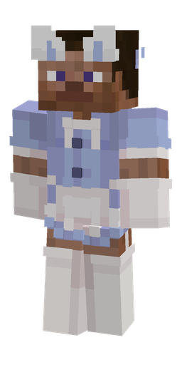 Blue skin: body, front render
