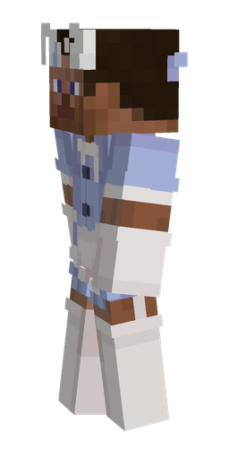 Blue skin: body, left side render