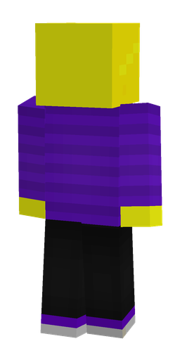 Black skin: body, back render