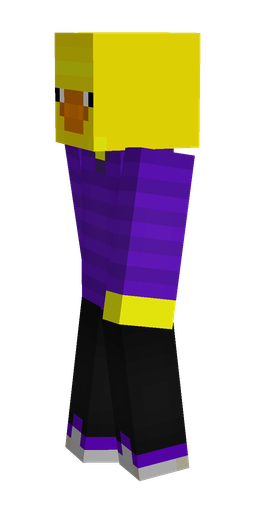 Black skin: body, left side render