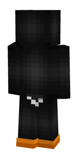 Black skin: body, back render