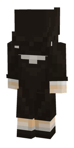 Black skin: body, back render