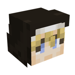 Black skin: head render