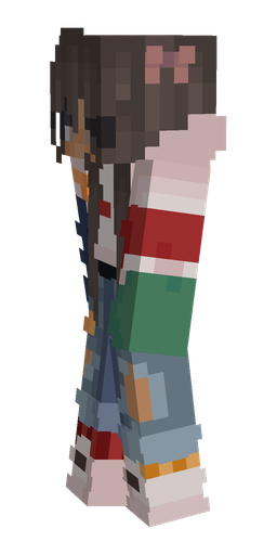 Black skin: body, left side render