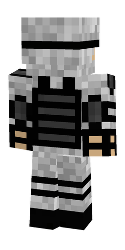Black skin: body, back render