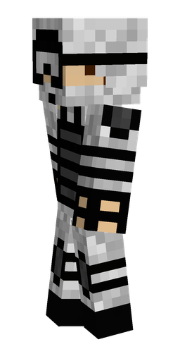 Black skin: body, left side render
