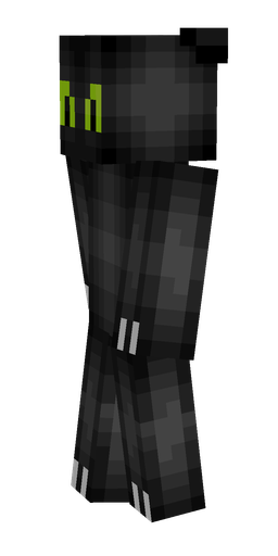 Black skin: body, left side render