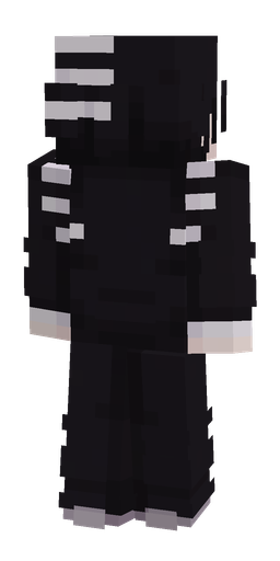 Black skin: body, back render