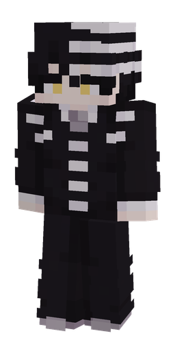 Black skin: body, front render