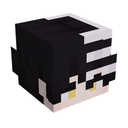 Black skin: head render