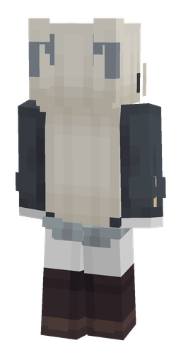 Black skin: body, back render