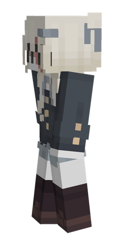 Black skin: body, left side render