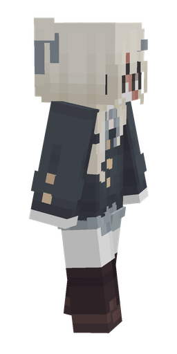 Black skin: body, right side render