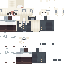 Black skin: raw texture render