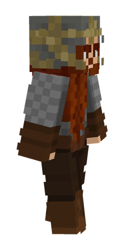 Brown skin: body, right side render
