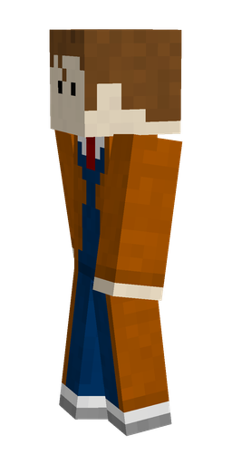 Brown skin: body, left side render