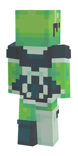 Black skin: body, back render