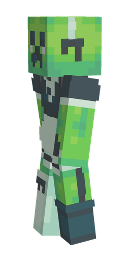 Black skin: body, left side render