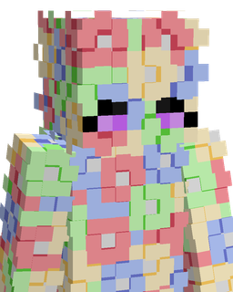 Blue skin: bust render