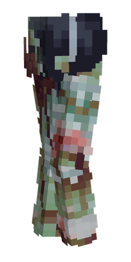 Green skin: body, left side render