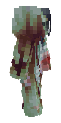 Green skin: body, right side render