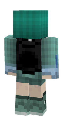 Black skin: body, back render